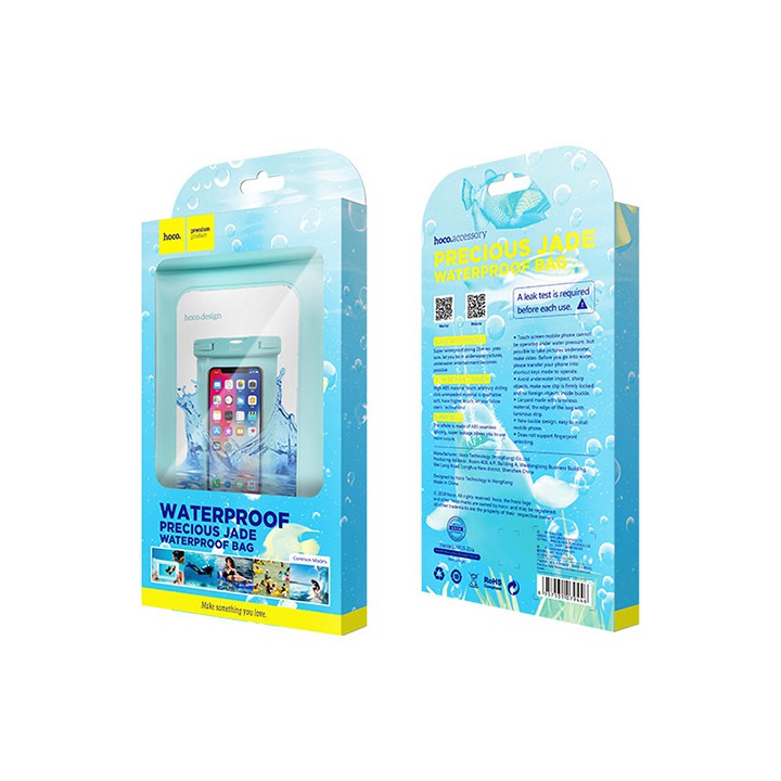 Túi đựng điện thoại chống nước Hoco Common nhựa cao cấp, an toàn khi đi biển, tương thích nhiều thiết bị | BigBuy360 - bigbuy360.vn