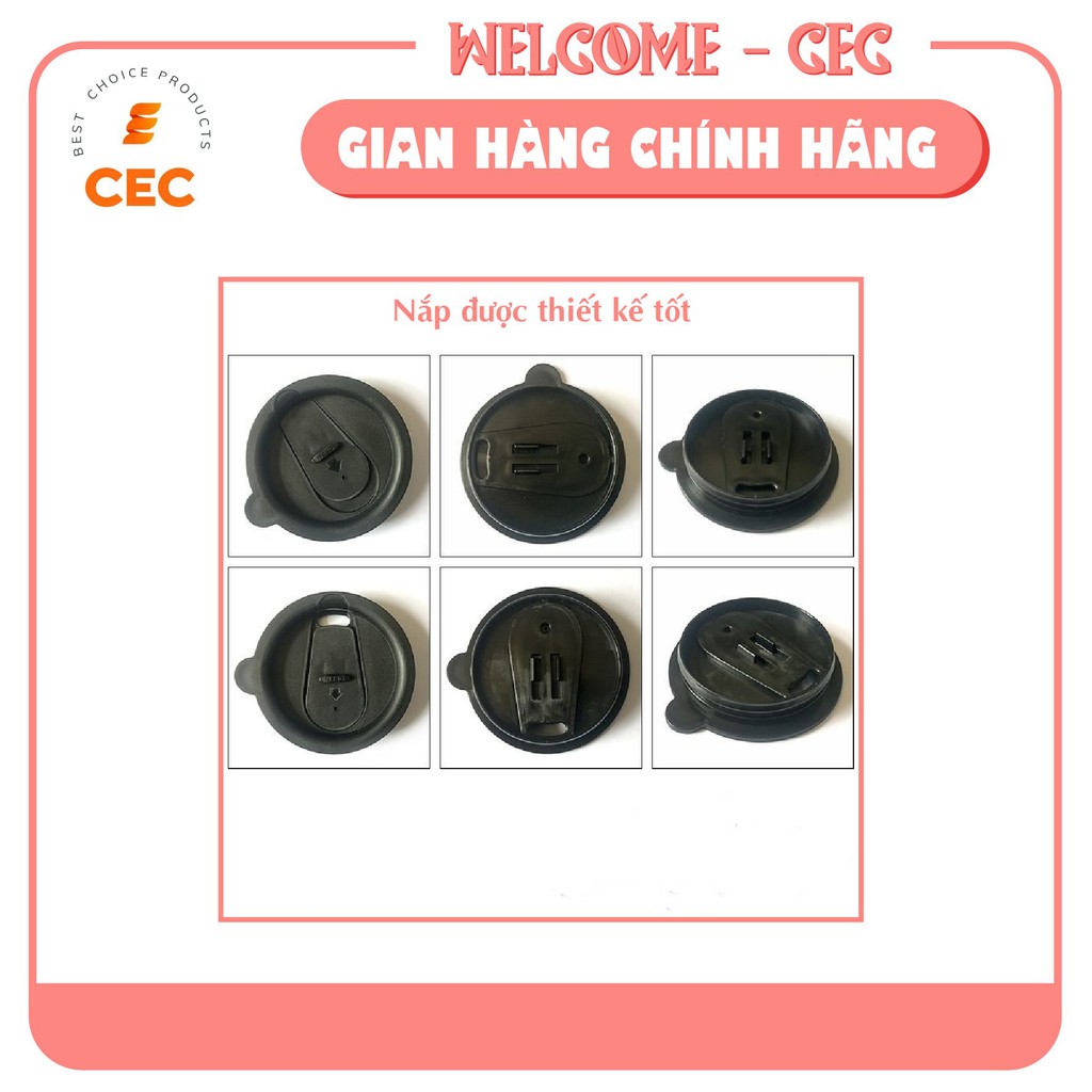 Cốc tự khuấy Sạc Pin USB - Ly Inox cao cấp 400mL tự động quay trộn đều Cafe Sữa Trà Nước Thông minh CS02