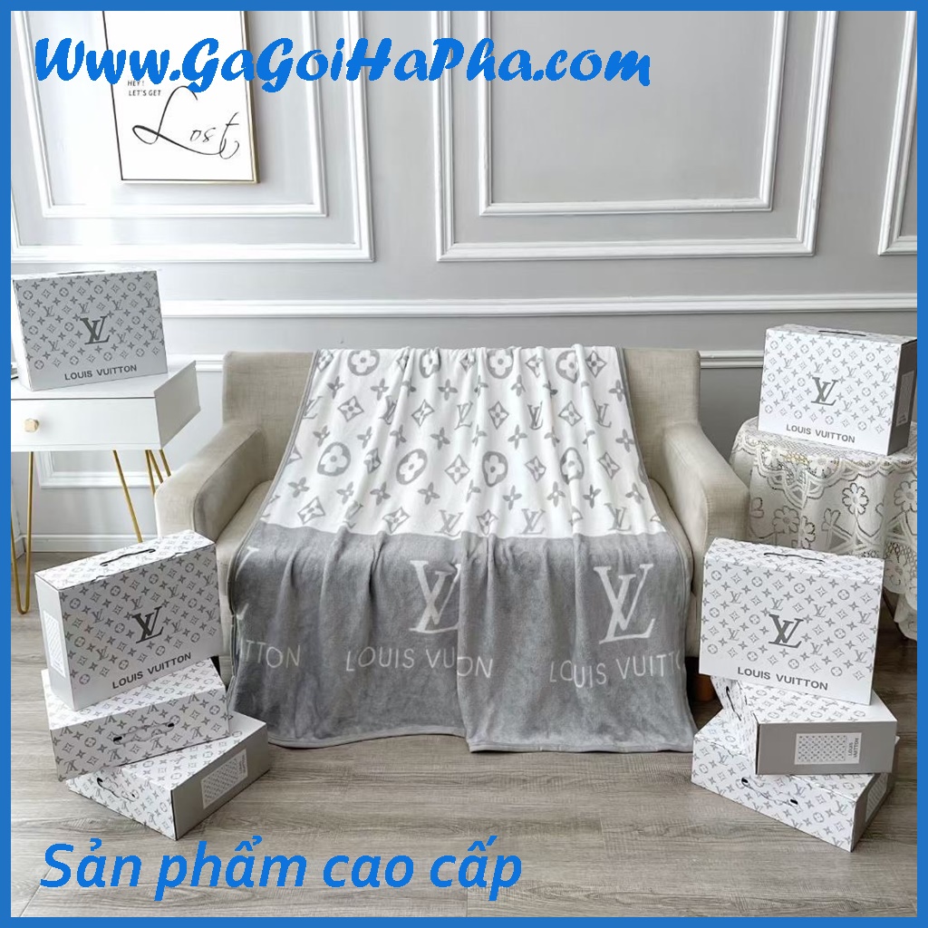 Chăn tuyết nhung cao cấp, mền nỉ lông mềm, mịn 1m5x2m, kèm hộp, dùng văn phòng, cho, biếu, tặng
