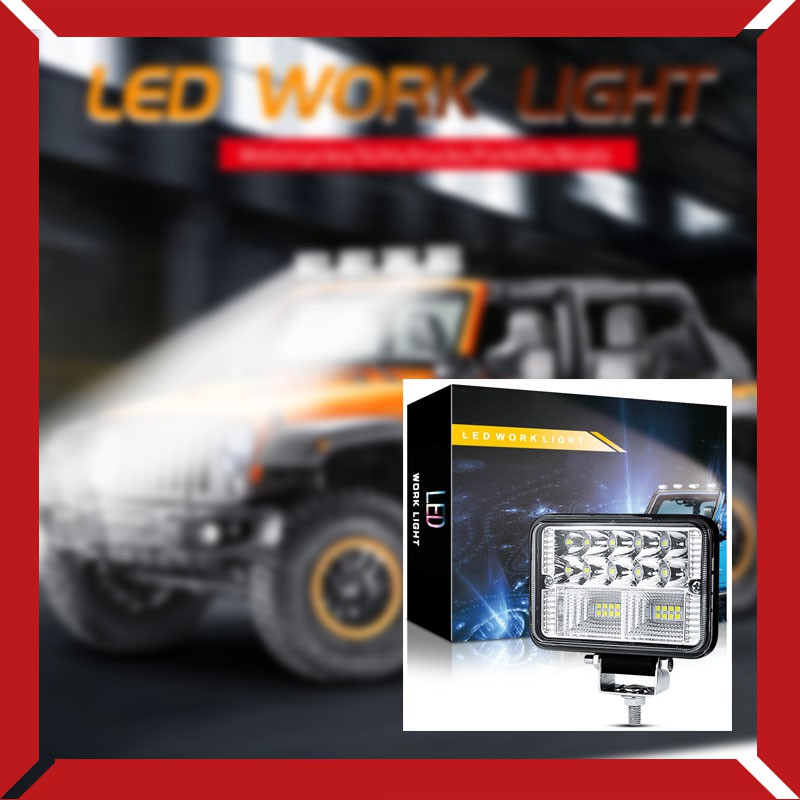 Đèn led 26 bóng chống nước 100% làm từ vỏ hợp kim nhôm đúc siêu sáng cho xe 12V-24V