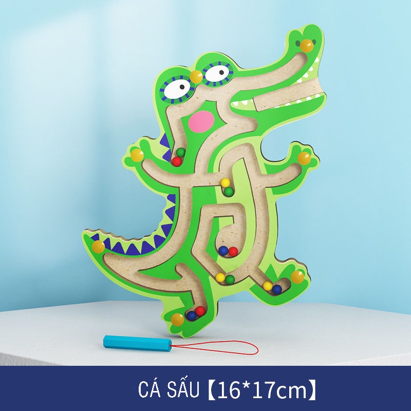 [SIZE TO] Mê cung nam châm gỗ, đồ chơi an toàn rèn luyện tính tập trung kiên nhẫn, khéo léo chính xác, tư duy logic