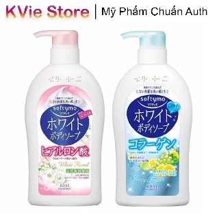 Sữa Tắm Dưỡng Ẩm, Trắng Da Kosé Softymo White Body Soap Nhật Bản 600ml