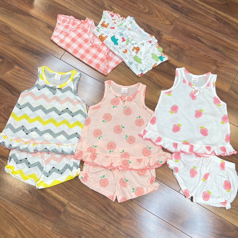 BỘ XUẤT NHẬT/ Cotton Bé Gái SÁT NÁCH (6kg-20kg)