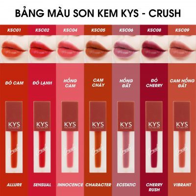 [KYS] Son Kem Lì Lâu Trôi Mịn Môi chocolate | BigBuy360 - bigbuy360.vn