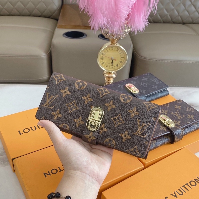 Ví sập dáng dài cầm tay - kèm hộp