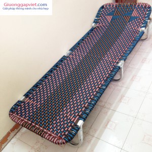 giường gấp khung tròn - khung vuông chắc chắn