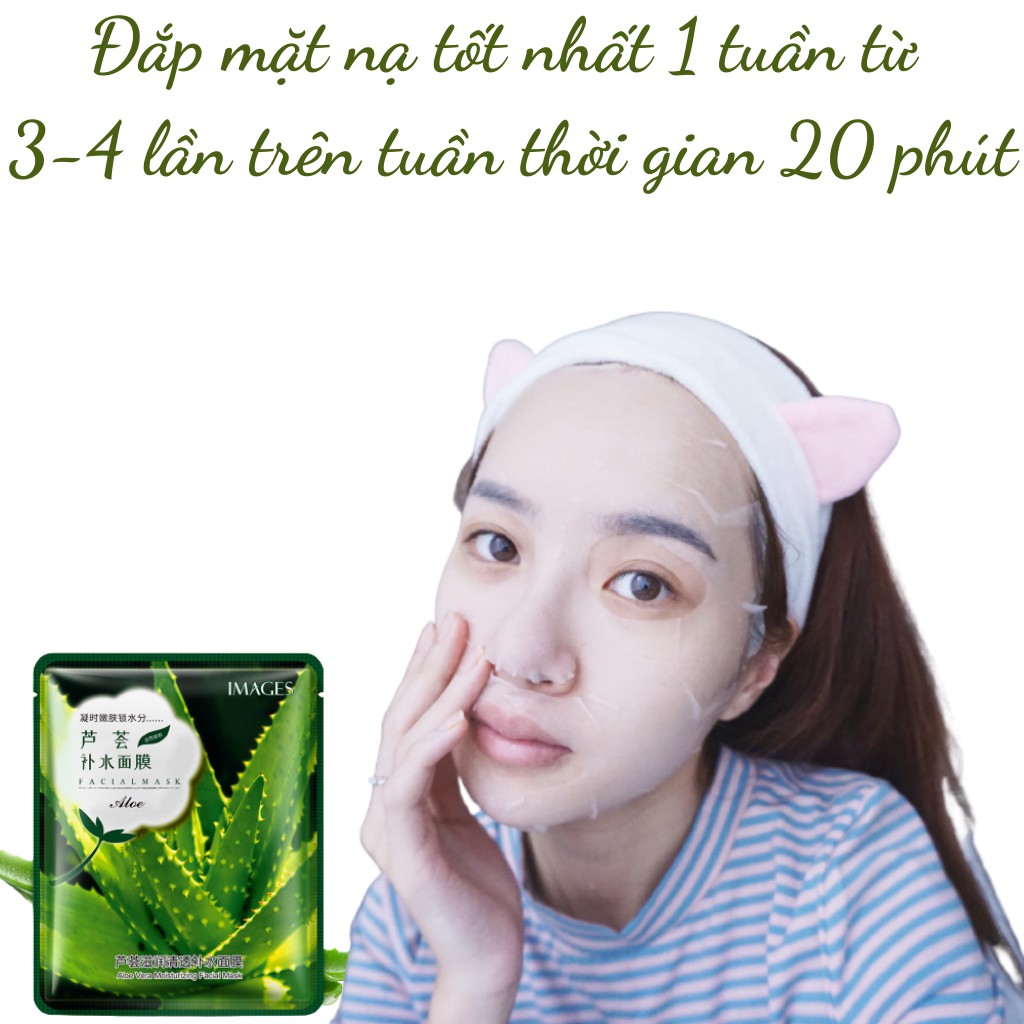 Mặt nạ giấy dưỡng da cấp nước ẩm sáng da dầu mụn hoa quả mask trái cây IMAGES nội địa Trung