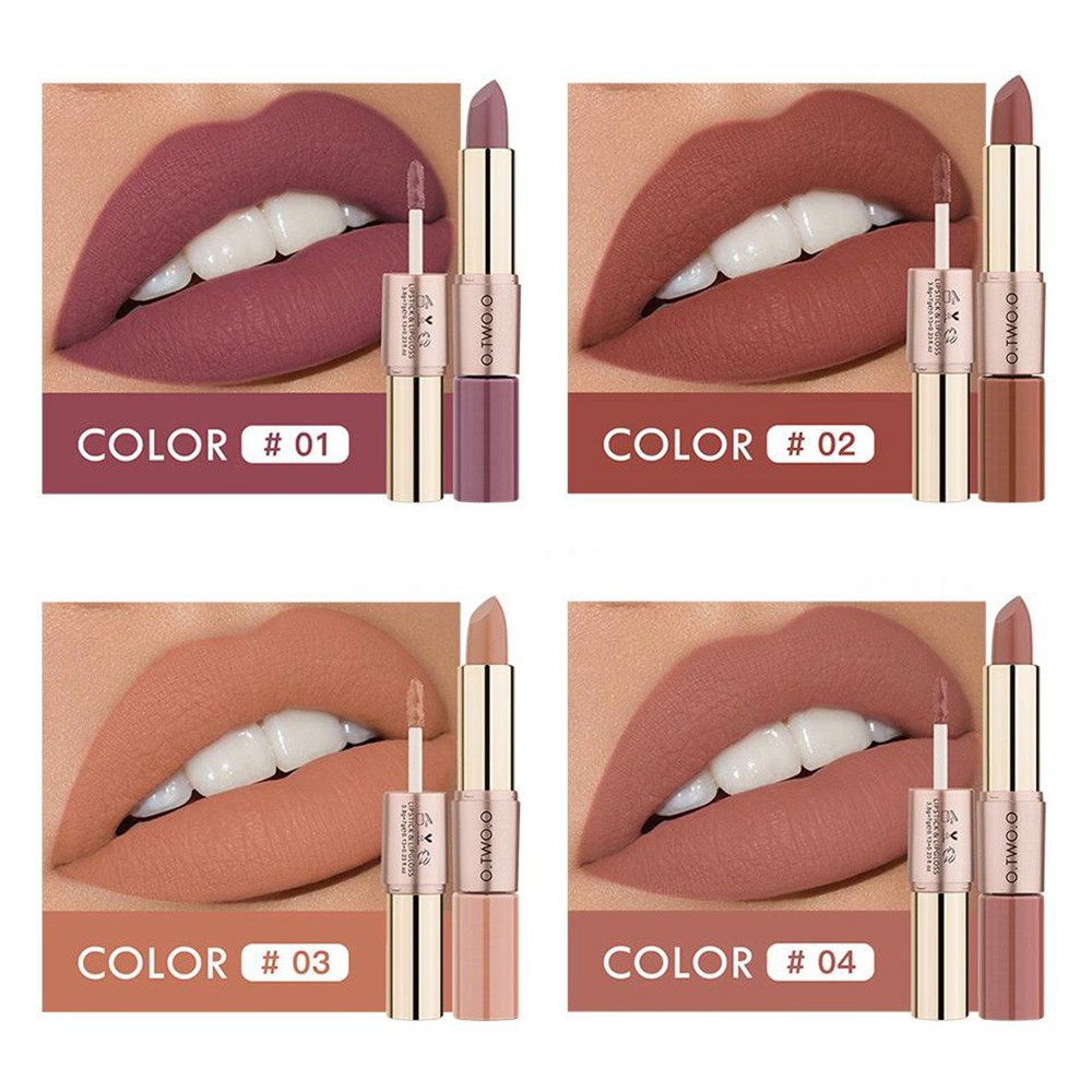 (hàng Mới Về) Son Kem Lì O.two.o N9107 Thiết Kế 2 Trong 1 Tiện Dụng | BigBuy360 - bigbuy360.vn