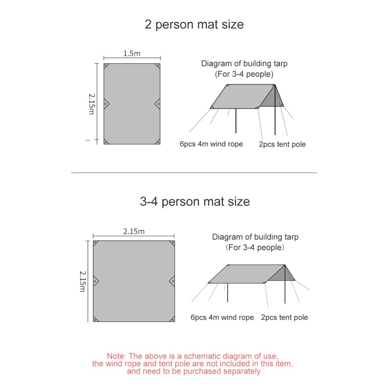 Bạt Trải Đa Năng Dã Ngoại Naturehike NH15D004-X Chống Nước Chống Nắng