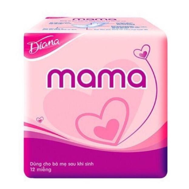 Băng Vệ Sinh Diana Mama Gói 12 Miếng