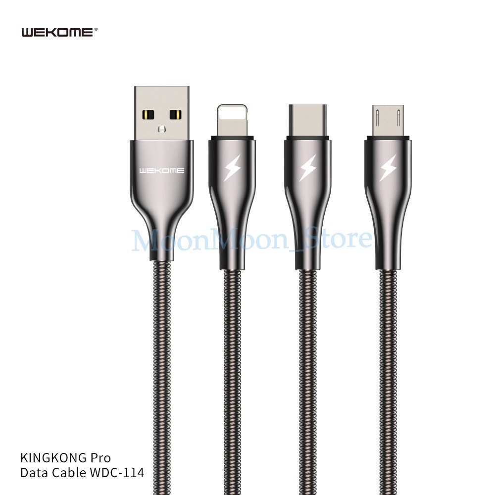 Dây Cáp Sạc Kingkong WK 114 Chính Hãng, Hỗ Trợ Sạc Nhanh, Siêu Bền, Bảo Hành 12 Tháng, Lỗi 1 Đổi 1