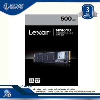Ổ Cứng SSD Lexar NM610 M.2 2280 PCIe Gen3x4 NVMe 500GB