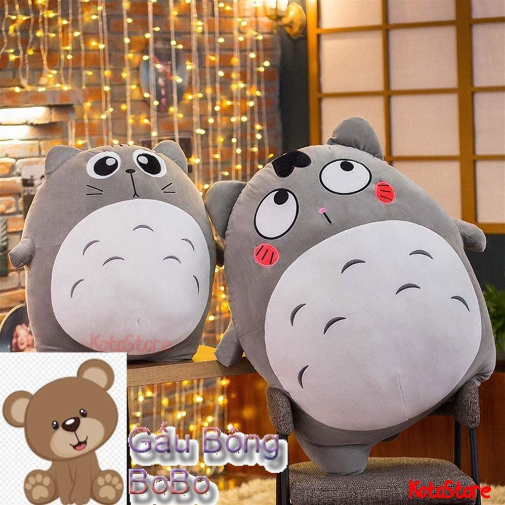 [BOBO] Gấu Bông Totoro Bụng Tròn Dễ Thương - Thú Nhồi Bông Totoro Nhiều Biểu Cảm, Chất Liệu Bông 3D Đàn Hồi - Size 40cm