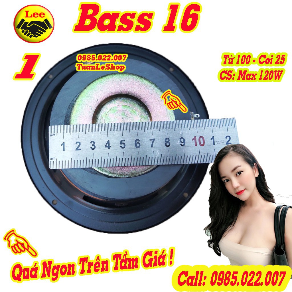 MỘT CỦ LOA BASS 1 TẤC 6 NHẬP KHẨU - LOA BASS GIÁ RẺ