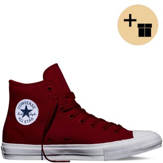 Giày Chuck 2 AllStar Classic Cổ Cao Nữ Đỏ Đậm