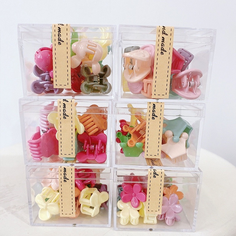 Set 10 Kẹp Tóc Đỉnh Hình Đủ Kiểu Bằng Nhựa Arilyc Phong Cách Cho Nữ