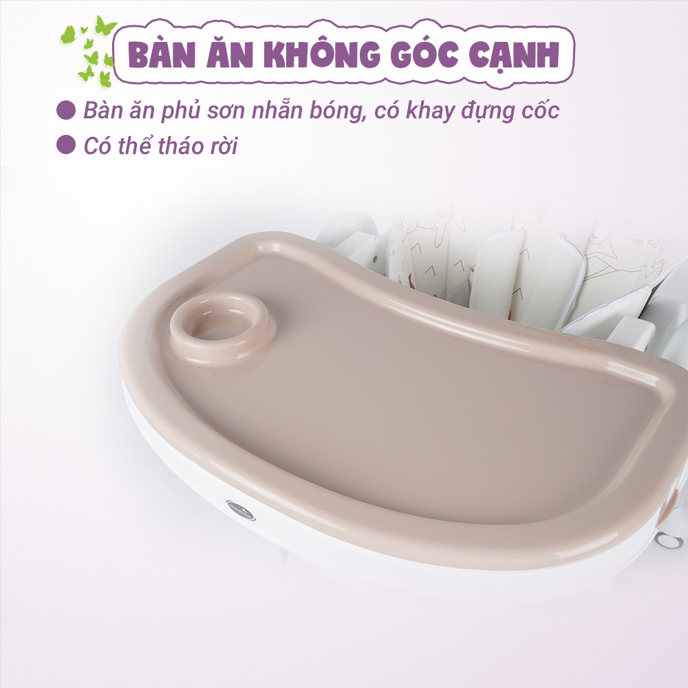 Ghế ăn dặm đa năng cho bé Mastela 1015 có 5 mức nâng hạ độ cao, 3 chế độ ngả, dùng cho bé từ 6 tháng - 5 tuổi, ASTM Mỹ