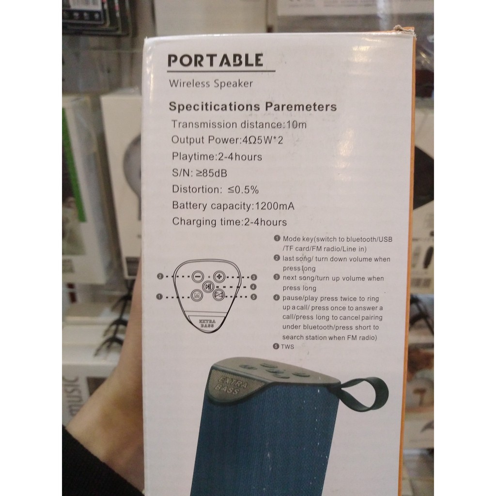 Loa Bluetooth GT-111 Loa kép Âm thanh lớn Extba Bass Nghe nhạc cực hay - Bảo hành 6 tháng