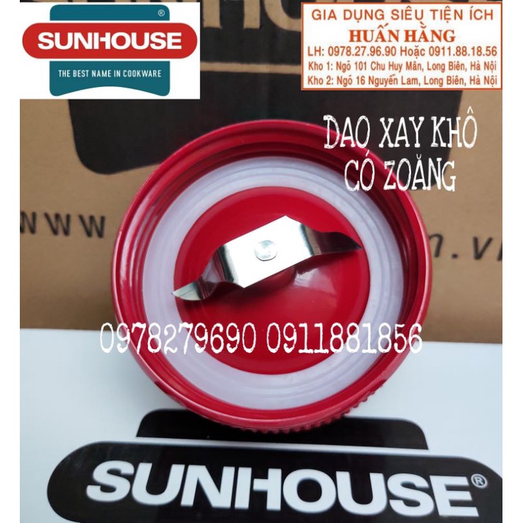 (LINH KIỆN SUNHOUSE) CỐC NHỰA XAY TIÊU, DAO XAY TIÊU MÁY XAY SUNHOUSE SHD5115 SHD5112 SHD5111 HTD5113G