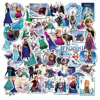 Bộ 50 miếng dán chống thấm nước in họa tiết phim Frozen 2
