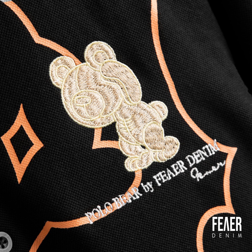 Áo thun Polo nam cổ bẻ họa tiết FEAER 100% chất Cotton thoáng mát, không nhăn Bear by FEAER |new arrival 2021| | BigBuy360 - bigbuy360.vn