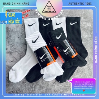 Vớ Nike Cổ Cao Dri-Fit 💙FREESHIP💙 Tất Nike Unisex Chính Hãng Chất Cotton Chơi Thể Thao Chống Hôi Chân - Simple Sneaker