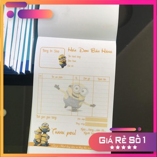 Cuốn Hóa Đơn Bán Lẻ in hình thú