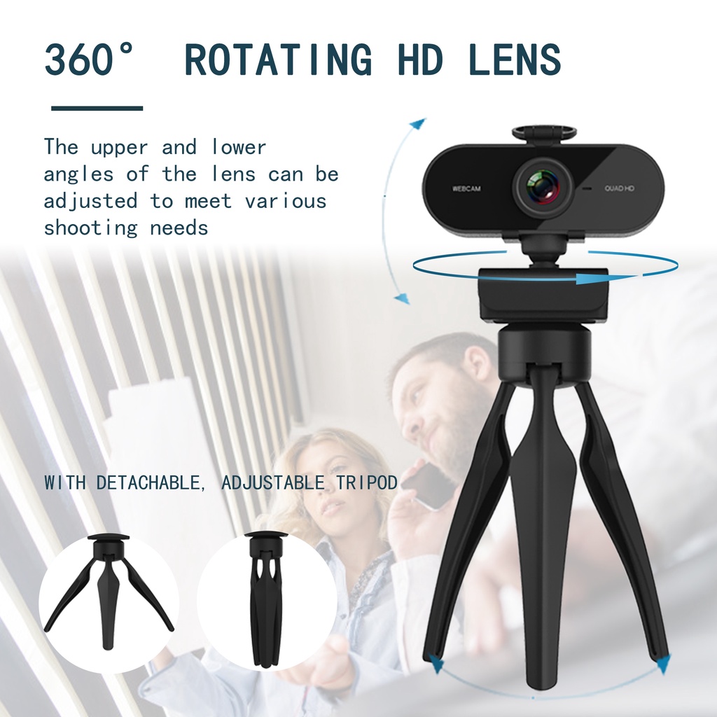 Webcam 2k Hd Tích Hợp Micro Tự Động Lấy Nét Cho Laptop Pc Tv | BigBuy360 - bigbuy360.vn