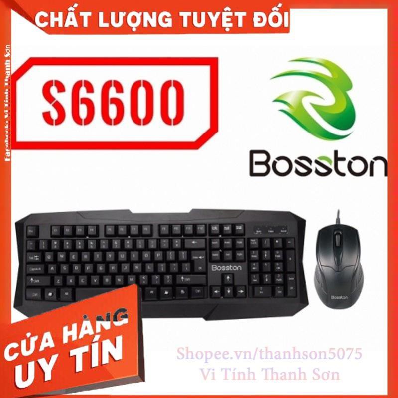 Bộ bàn phím và chuột có dây Bosston S6600 cổng USB