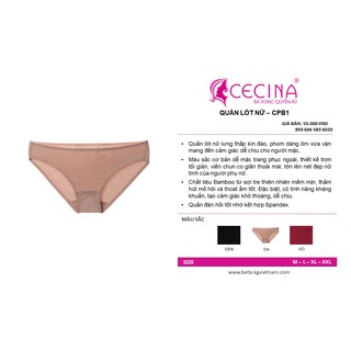 Quần lót nữ Cecina CPB1