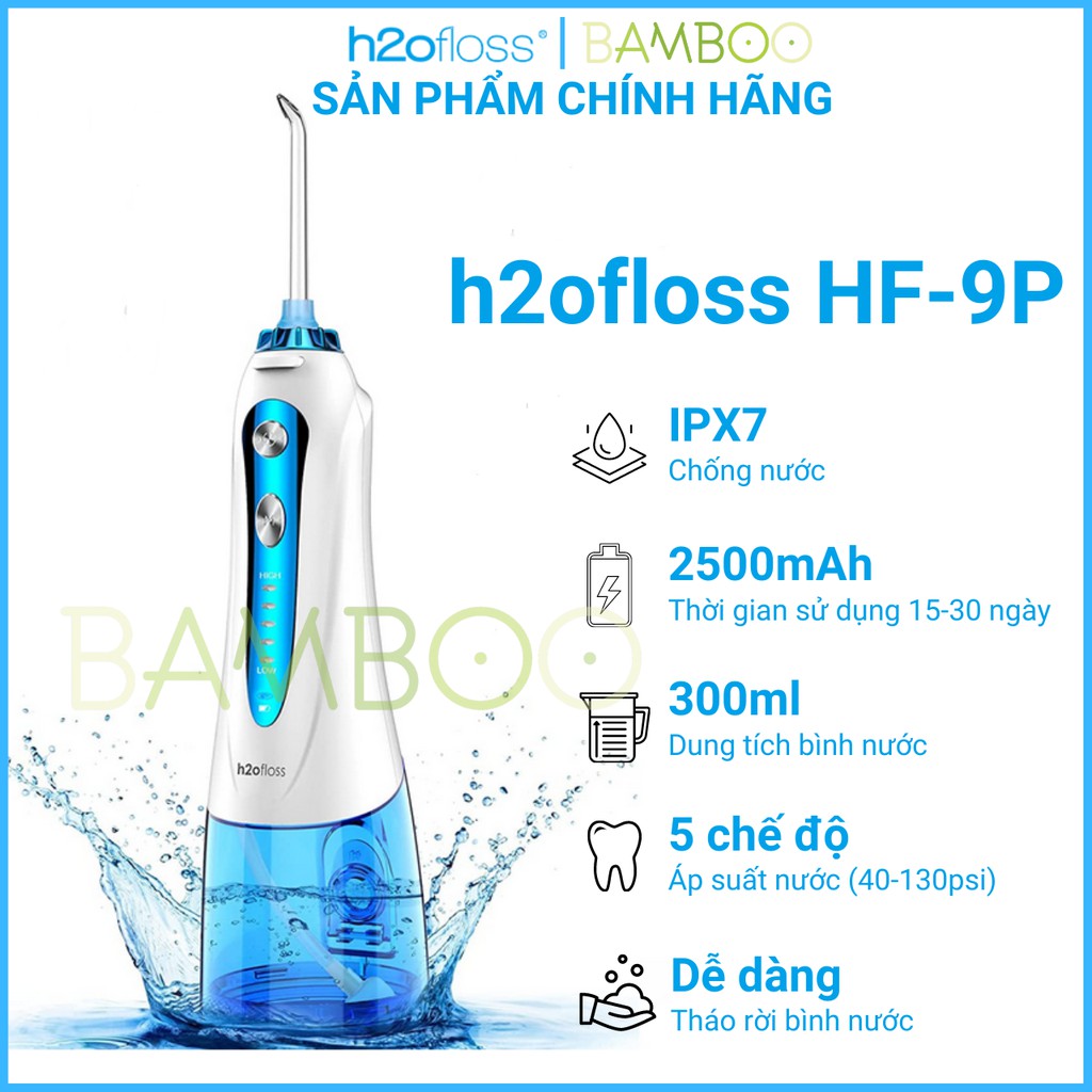 [Mã BMBAU300 giảm 10% đơn 499K] Máy tăm nước, tăm nước h2ofloss HF6, HF6P, HF9P phiên bản 2021