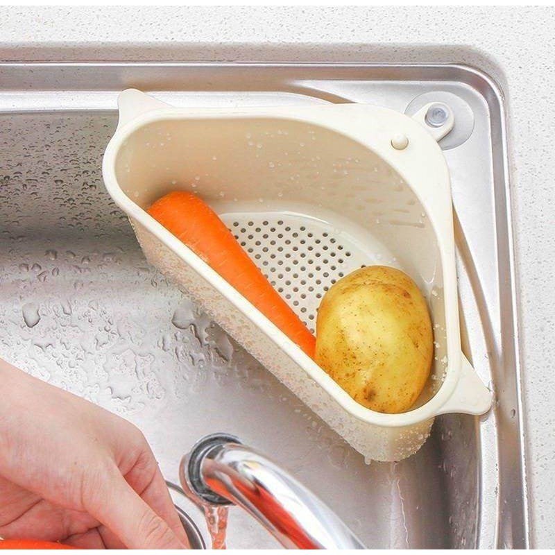 Khay lọc rác bồn rửa chén Loại Thiên Nga phễu lọc thức ăn có móc đa năng rổ nhựa đựng đồ rửa chén thực phẩm Angola