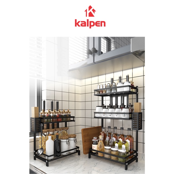 Kệ đựng gia vị nhà bếp, đựng mỹ phẩm  thông minh KALPEN 2 tầng 3 tầng, tháo lắp dễ dàng
