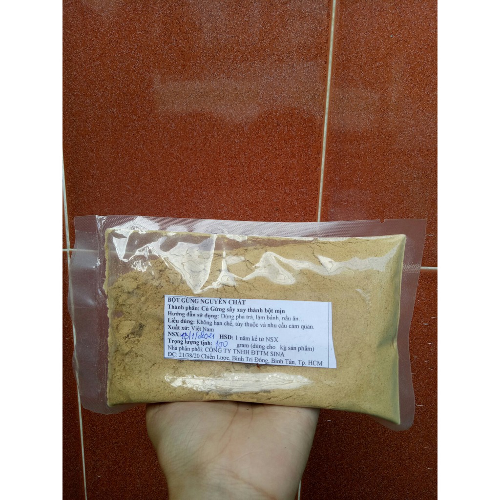 [100g-500g] Bột gừng nguyên chất 100% - SỈ GIÁ TỐT