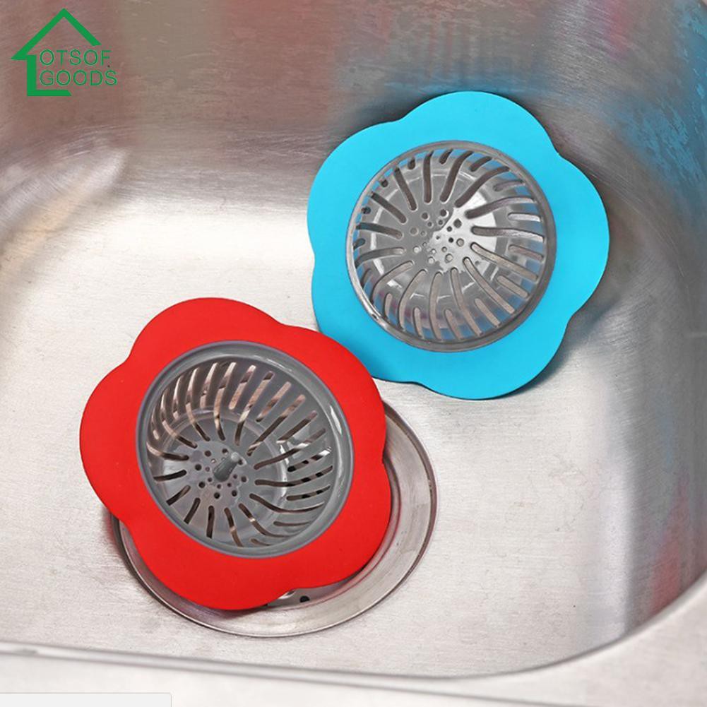 Kitchen Flower Sink Strainer Drain Filter Bathroom Hair Trap