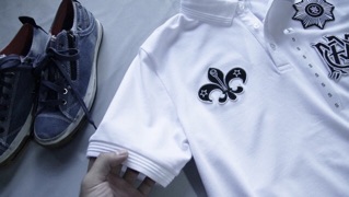 Áo thun nam có cổ H&M Real
