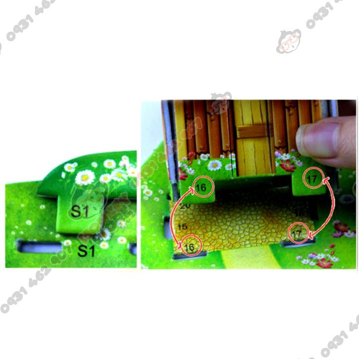 Bộ xếp hình 3d puzzle cho bé, ghép hình sáng tạo