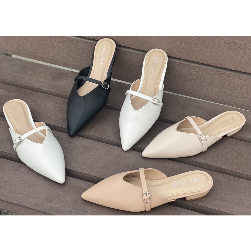 Giày nữ đế xẹp sục mũi nhọn kiểu dáng marỵ jane thời trang phong cách Hàn Quốc_SUC331Jane