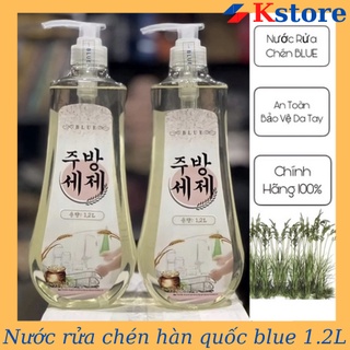 Nước rửa chén hữu cơ tinh chất gạo Blue chai 1200ml