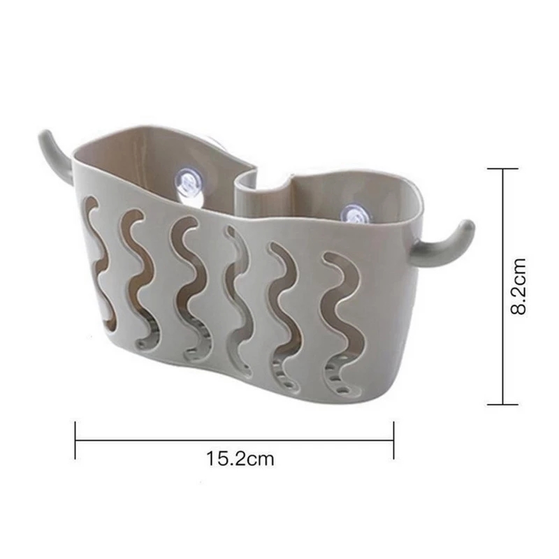 Giỏ treo có cốc hút/ Giá đỡ miếng bọt biển trong phòng tắm/ Móc đựng xà phòng/ Giá treo tường đa chức năng cho nhà bếp