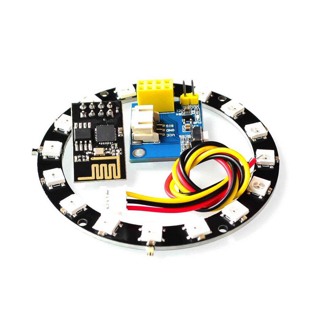 ESP8266 ESP-01 ESP-01S 16BIT RGB LED Controller Module for Arduino IDE WS2812 Light Ring Smart Electronic DIY