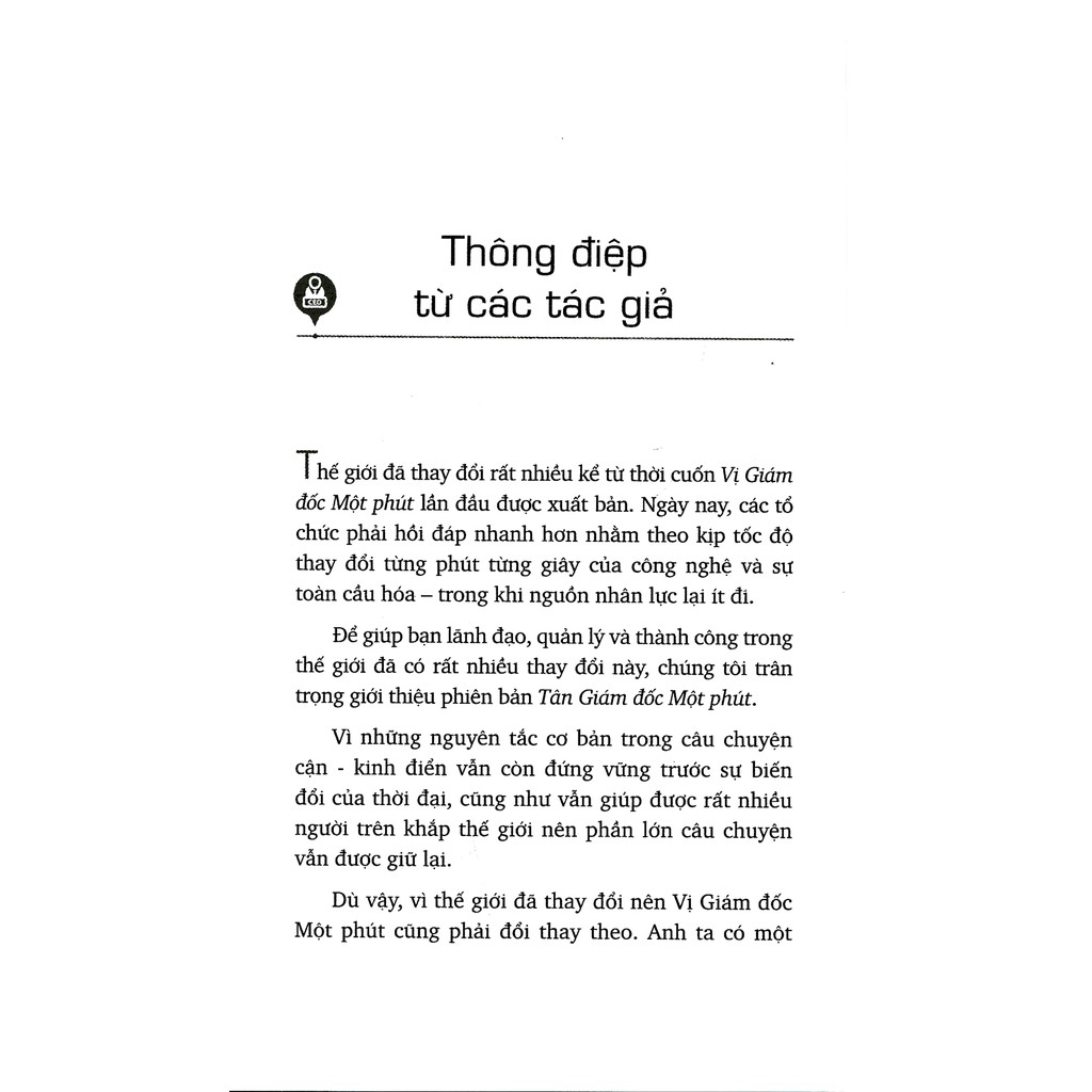 Sách - Vị Giám Đốc Một Phút: Phương Pháp Quản Lý Hiệu Quả Nhất Thế Giới | BigBuy360 - bigbuy360.vn