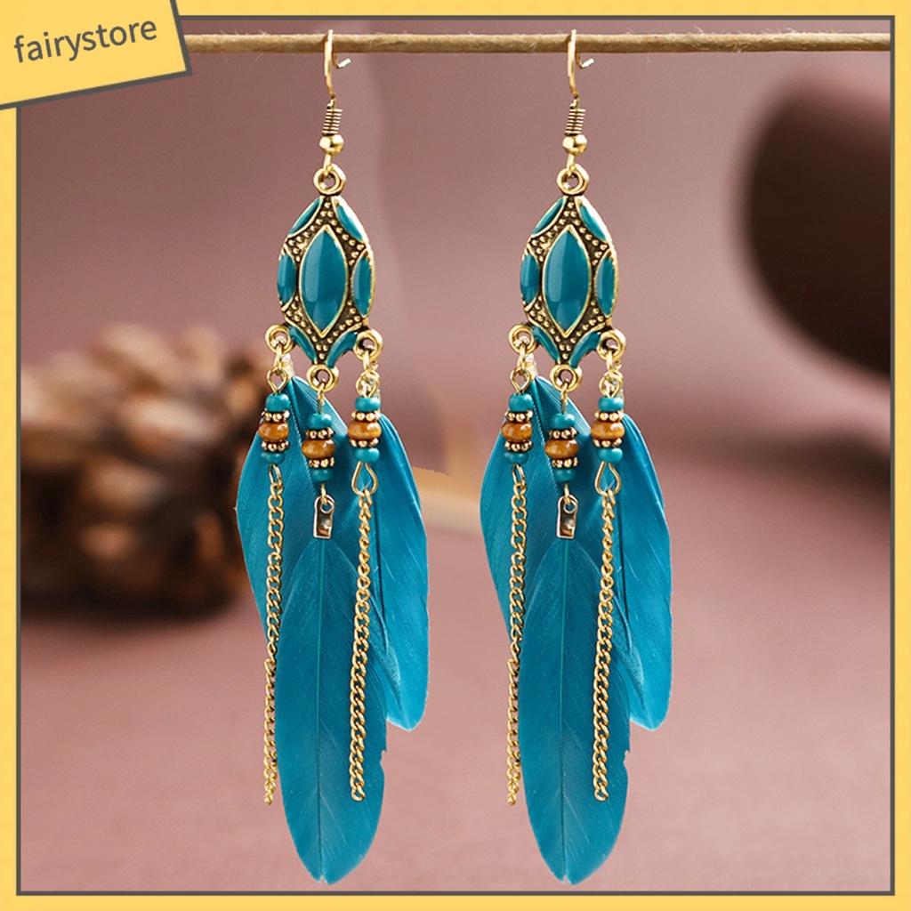 Khuyên tai dáng dài tạo hình độc đáo cho nữ