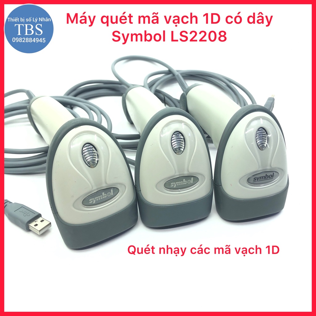 Máy quét mã vạch có dây Symbol LS2208 đọc mã nhanh, chính xác
