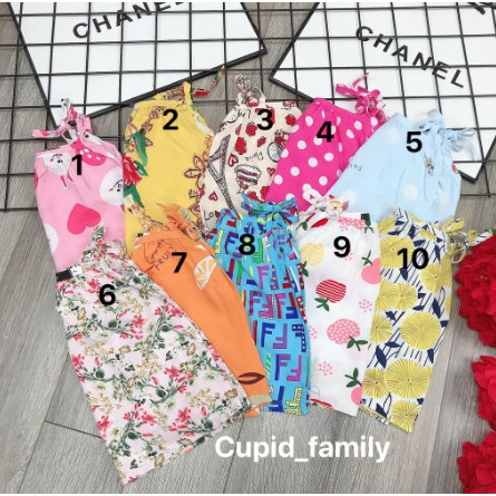 [màu 1-5] Bộ lanh 2 dây mát mẻ cho bé gái - BLL2D
