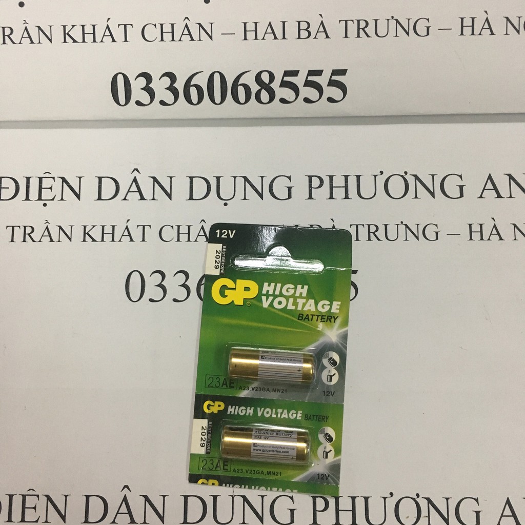 FREESHIP 1 VIÊN PIN 12V 23A HÃNG GP (DÙNG CHO ĐIỀU KHIỂN CỬA CUỐN, THIẾT BỊ CHỐNG TRỘM, CHUÔNG CỬA, Ô TÔ)
