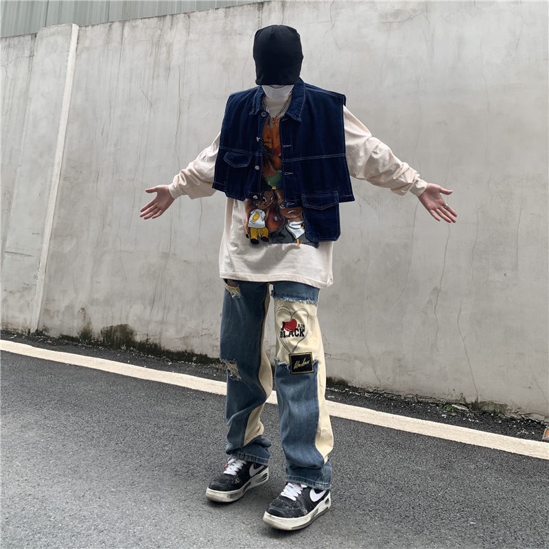 Quần Jeans Dài Phong Cách Âu Mỹ Thời Trang Cho Nam