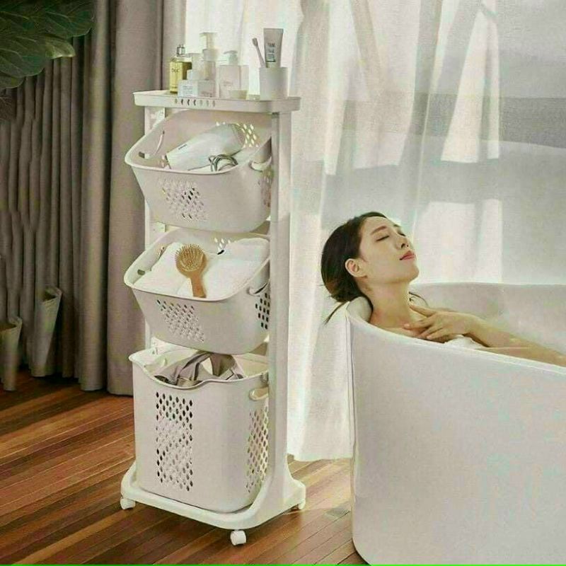 Kệ nhựa để đồ đa năng 3 tầng Việt Nhật Kho hàng sỉ PHÚ THÀNH
