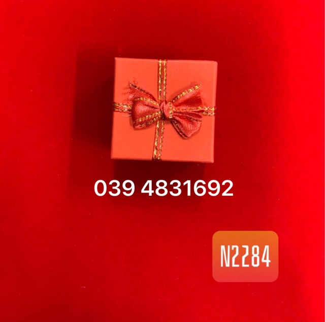 Combo 24 hộp nơ kim tuyến nhiều màu đựng nhẫn, hoa tai