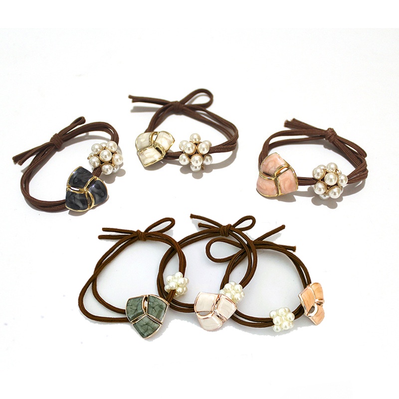 Dây buộc cột tóc nữ cute gắn hạt đẹp sang chảnh giá rẻ thanh lý phụ kiện tóc